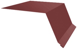 Планка капельник 100х55 0,5 Satin с пленкой RAL 3011 коричнево-красный (2м) изображение, анонсные картинки товара
