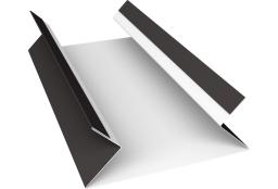 Планка угла внутреннего составная верхняя 0,5 Satin с пленкой RR 32 темно-коричневый (3м) изображение, анонсные картинки товара