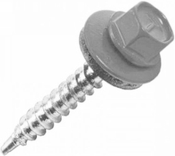 Саморез кровельный Daxmer 4,8х35 RAL 7042 (250) сверло №1 изображение, анонсные картинки товара