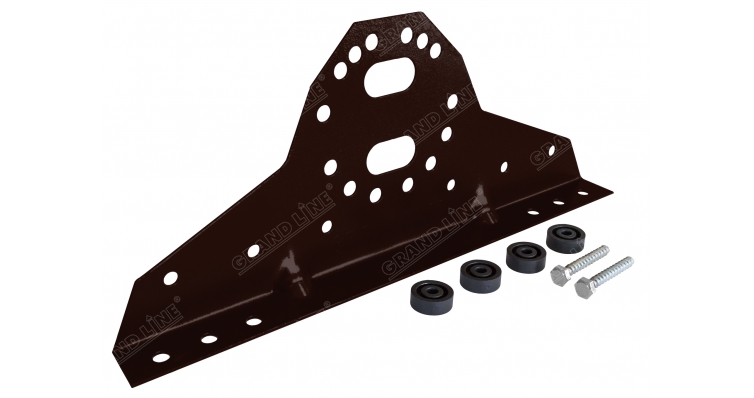 Кронштейн снегозадержателя NEW Grand Line RAL 8019 изображение, анонсные картинки товара