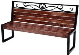 Скамейка №27 (2м) с деревом изображение, анонсные картинки товара