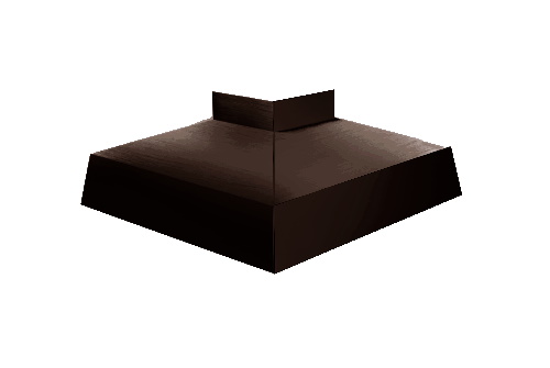 Угол отлива внешний 150 0,5 Satin Matt с пленкой RR 32 темно-коричневый изображение, анонсные картинки товара