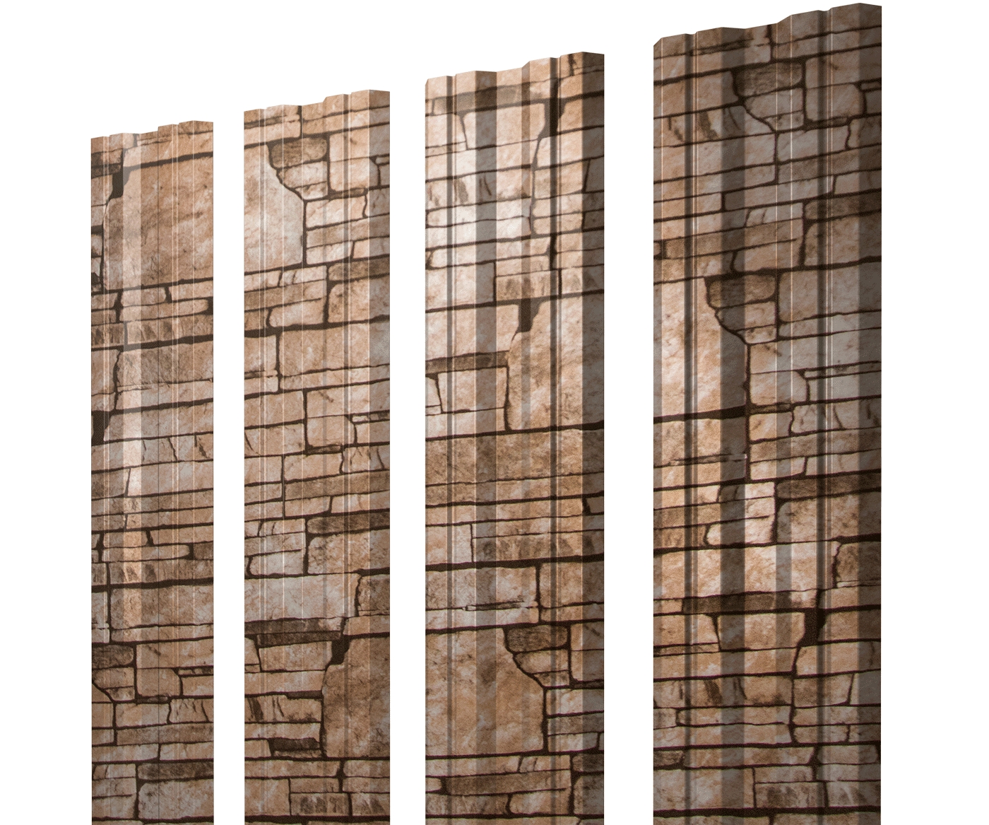 Штакетник Twin с прямым резом 0,45 Print Elite Sand Stone Twin с прямым резомColor изображение, анонсные картинки товара