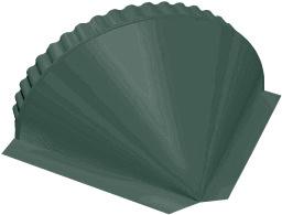 Заглушка малая конусная Drap RAL 6005 зеленый мох изображение, анонсные картинки товара