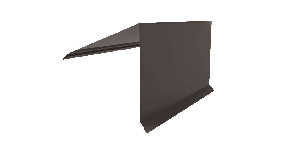 Планка конька односкатной кровли Grand Line 160x160 0,5 Velur X RR 32 темно-коричневый (3м) изображение, анонсные картинки товара