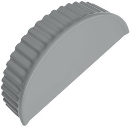 Заглушка торцевая универсальная 125 мм RAL 7042 изображение, анонсные картинки товара