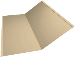 Планка ендовы нижней 300х300 0,45 PE с пленкой RAL 1014 слоновая кость (3м) изображение, анонсные картинки товара