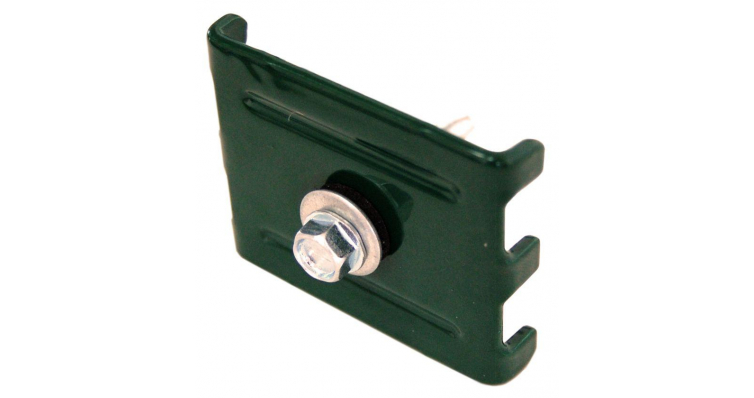 Крепление Скоба и саморез 5,5х32 RAL 6005 изображение, анонсные картинки товара