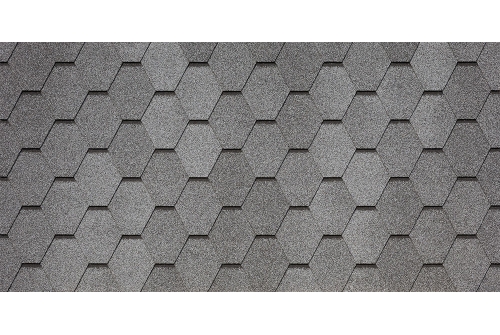 Битумная черепица TEGOLA VENETO granito 454(серый с отливом) изображение, анонсные картинки товара