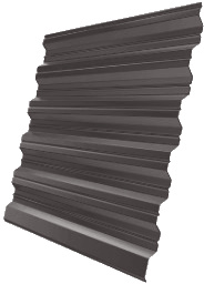 Профнастил НС35R Grand Line 0,5 PurPro RR 32 темно-коричневый изображение, анонсные картинки товара