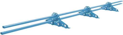 Снегозадержатель для фальцевой кровли Optima RAL 5012 3м изображение, анонсные картинки товара