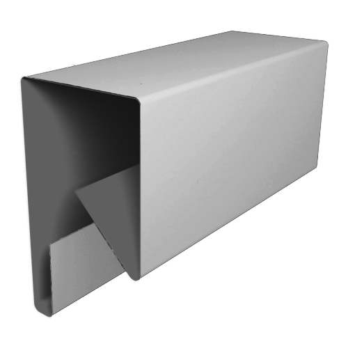 Планка П-образная заборная 17 0,4 PE с пленкой RAL 9003 сигнальный белый (2м) изображение, анонсные картинки товара