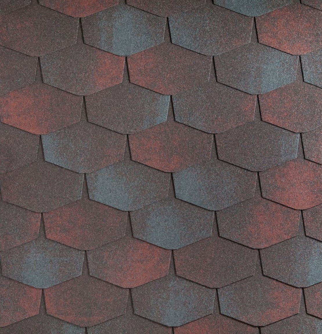 Katepal черепица FORTE 2,5м2 Ямайка (Серо-Красный) изображение, анонсные картинки товара