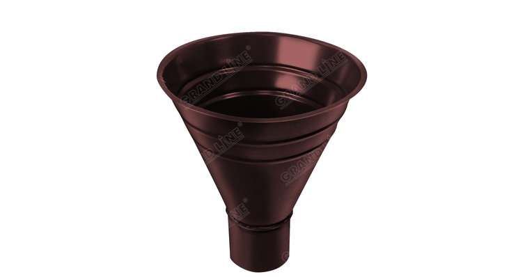 Воронка водосборная, 300/100 мм RAL 8017 шоколад изображение, анонсные картинки товара