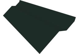 Планка примыкания внакладку Фартук S6 пристенный накладной 0,4 PE с пленкой RAL 6005 зеленый мох (2м) изображение, анонсные картинки товара