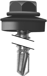 Саморез по металлу Daxmer 5,5х32 RAL 9005 (10х250) сверло №3 изображение, анонсные картинки товара