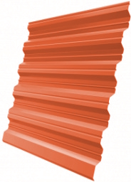 Профнастил НС35R 0,45 PE RAL 2004 оранжевый изображение, анонсные картинки товара