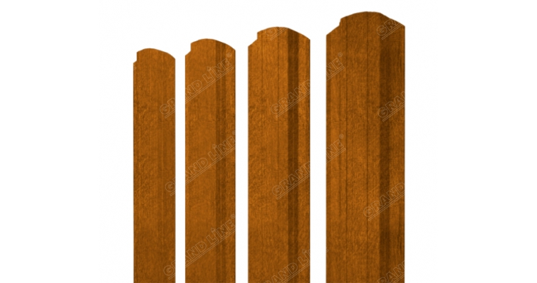 Штакетник Прямоугольный фигурный 0,45 Print-Double Elite Golden Wood изображение, анонсные картинки товара
