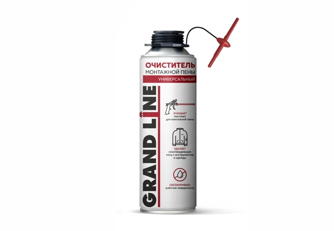 Очиститель монтажной пены Grand Line, 250мл, 360г изображение, анонсные картинки товара
