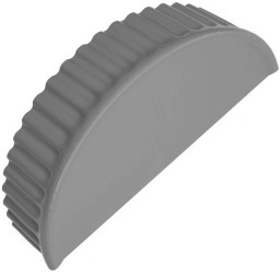 Заглушка торцевая универсальная 125 мм RAL 7037 изображение, анонсные картинки товара