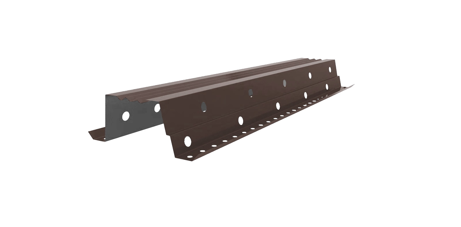 Вентилируемый прогон опорный фальц PE RAL 8017 шоколад (0,5 м) изображение, анонсные картинки товара