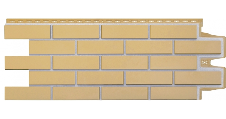 Фасадная панель Grand Line Клинкерный кирпич Design песочный со швом RAL 7004 изображение, анонсные картинки товара