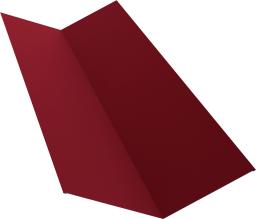 Планка ендовы верхней 145х145 0,45 PE с пленкой RAL 3003 рубиново-красный (3м) изображение, анонсные картинки товара