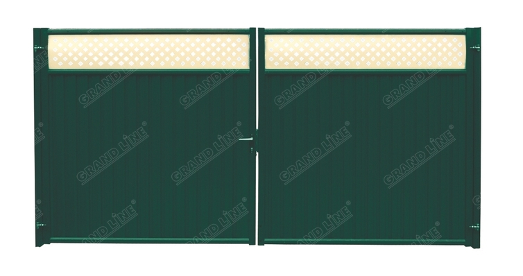 Ворота Estet Plus 2,0х3,6 RAL 6005/1014 изображение, анонсные картинки товара