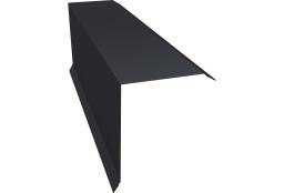 Планка торцевая 150х100 0,5 Satin с пленкой RAL 7024 мокрый асфальт (3м) изображение, анонсные картинки товара