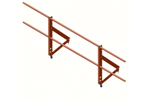 Ограждение кровельное Optima 0,65х2м RAL 8004 изображение, анонсные картинки товара