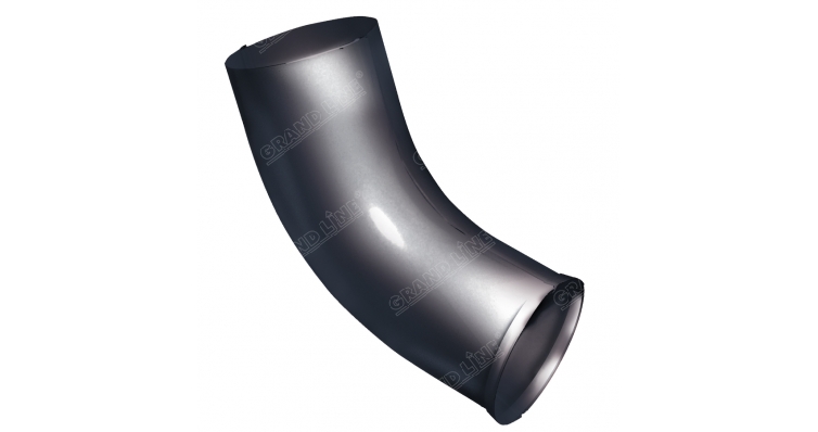 Колено стока 90 мм RAL 7024 мокрый асфальт изображение, анонсные картинки товара