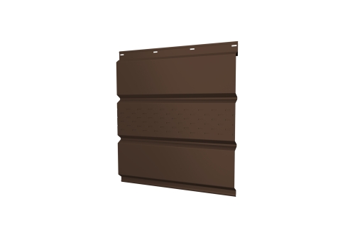 Софит металлический центральная перфорация 0,5 Drap TX с пленкой RAL 8017 шоколад изображение, анонсные картинки товара