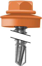 Саморез кровельный Daxmer 4,8х35 RAL 2011 (250) сверло №1 изображение, анонсные картинки товара