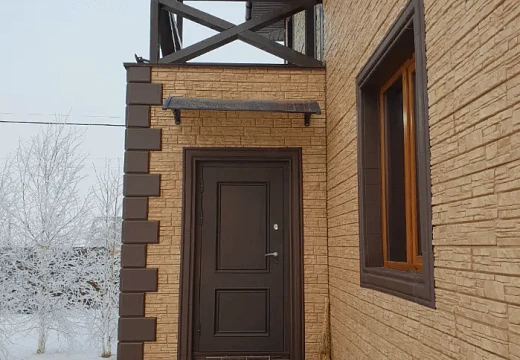 Монтаж фасадных панелей в деревне Алешинка