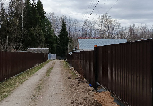 Забор из профнастила