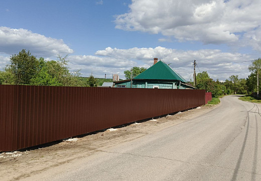 Забор из профнастила