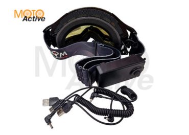 Очки снегоходные с магнитной линзой и подогревом AiM (PRO) 31 104 Accu Heated Black Glossy