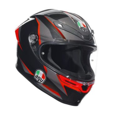 AGV Шлем K6 S Slashcut Black Grey Red