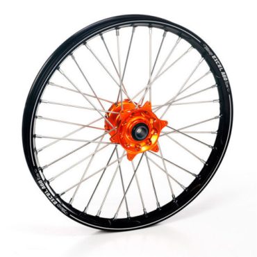 Колесо переднее Haan Wheels KTM SX65 "2025- 14 1,60 Black Rim Orange Hub, Orange nipples