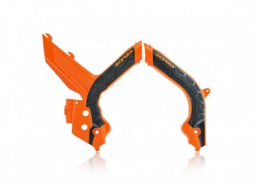 ACERBIS X GRIP накладки на раму FRAME PROTECTOR KTM ORANGE BLACK EXC F 20 23 // 0024009.209