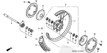 HONDA пыльник переднего колеса правый 45*55*5 для HONDA XRV750 XL600 650 ( 91258ML7003 / 91258ML7004  / 91258 ML7 004 )