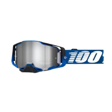100% Очки Armega Goggle Rockchuck Flash Silver Lens