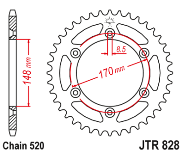 Звезда ведомая JTR828 47