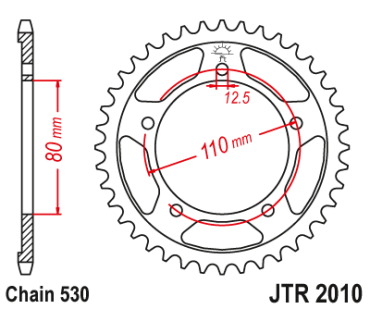 Звезда ведомая JTR2010 45