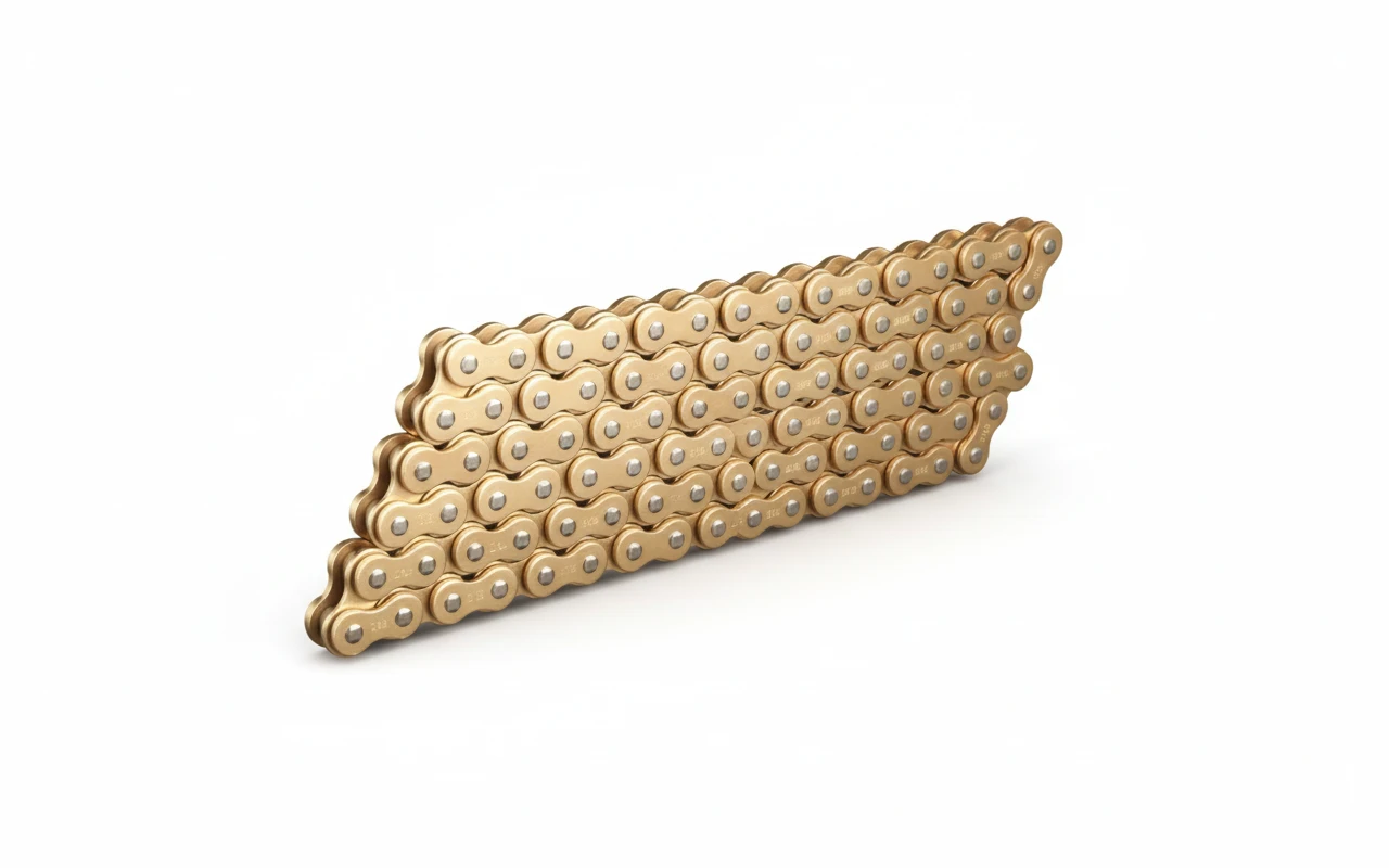 Цепь 520ZVM X G&G X Ring золотая усиленная 116 - фото 1