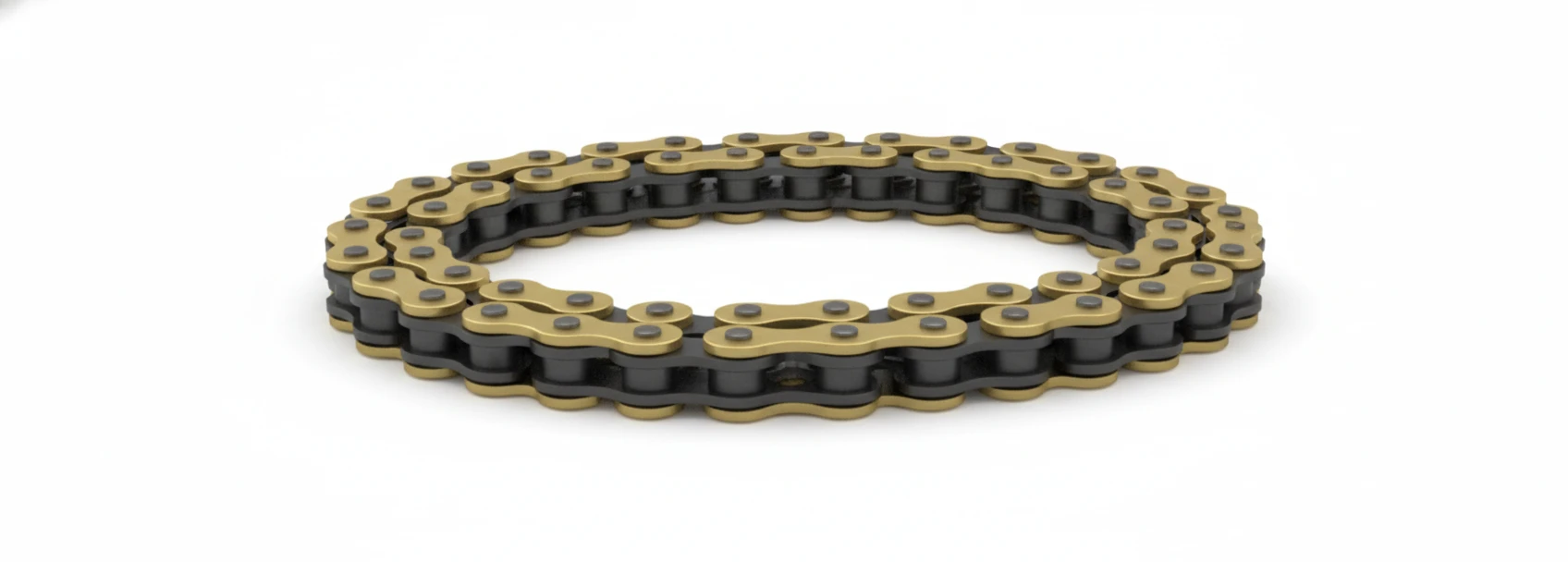 Цепь JTC 520X1R G&B золотая X ring 124 - фото 1