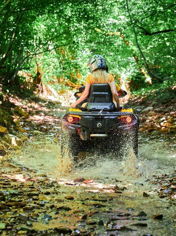 Ivanovsky Waterfall Quad Tour (one 2-seater quad bike)