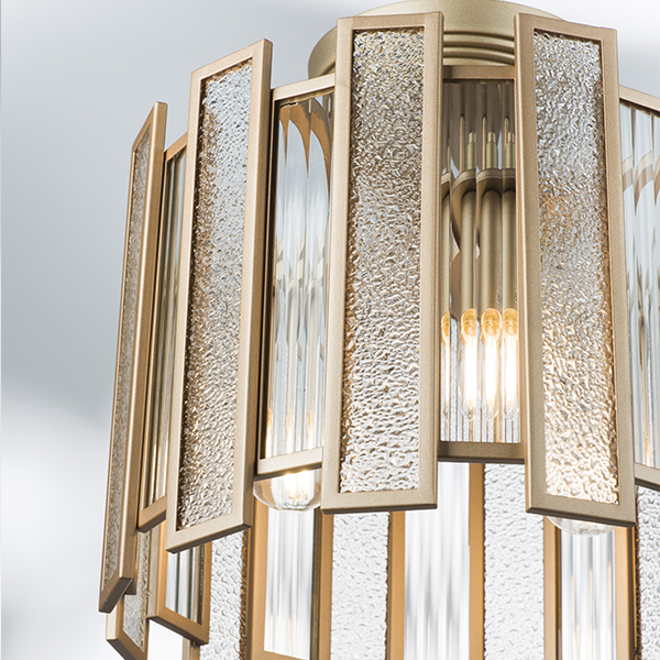 712042 Люстра AGAVE 3х40W E27 ШАМПАНЬ/ПРОЗРАЧНЫЙ