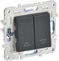 SKANDY Выключатель жалюзи 10А SK-V12T титан IEK