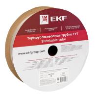 Термоусаживаемая трубка ТУТ 25/12 5 прозрачная рулон EKF PROxima